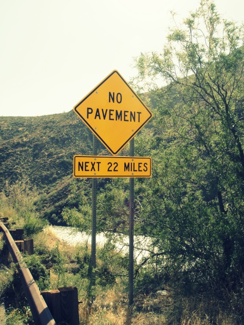 no pavement
